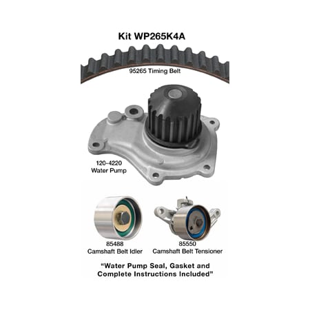 Dayco 03-09 Chrysler/Dodge/Jeep 2.4L Water Pump Kit, Wp265K4A WP265K4A